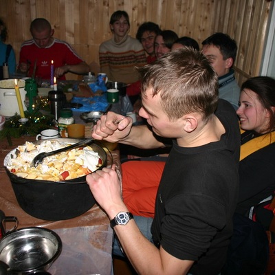 Празднование нового 2007 года в Карпатах!